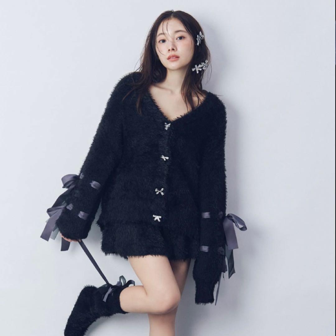 【完売品】SNIDEL 上下セット　ハロウィン2025 黒　ルームウェア