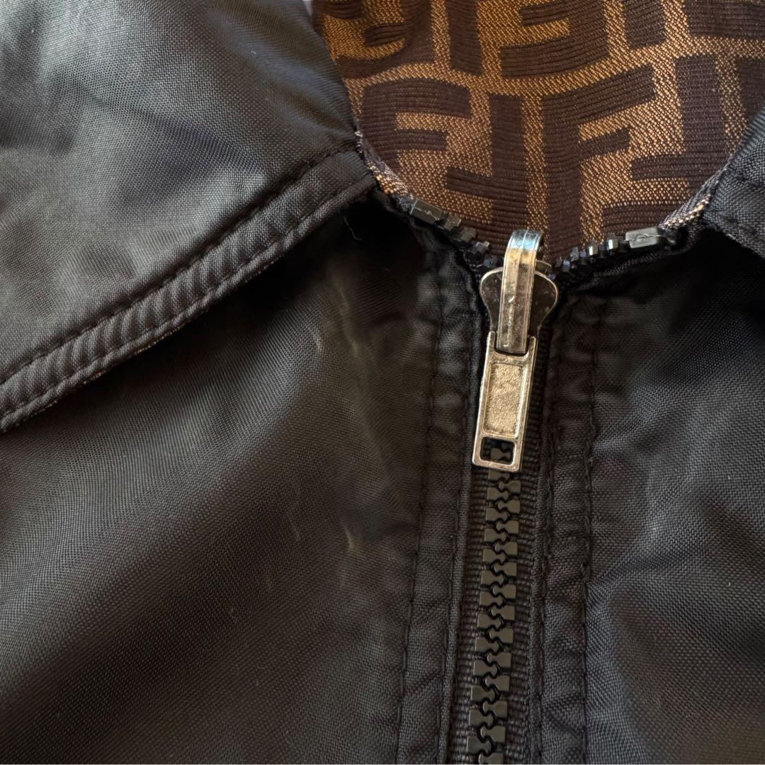 FENDI フェンディ コーチジャケット　ヴィンテージ　ズッカ　リバーシブル　L