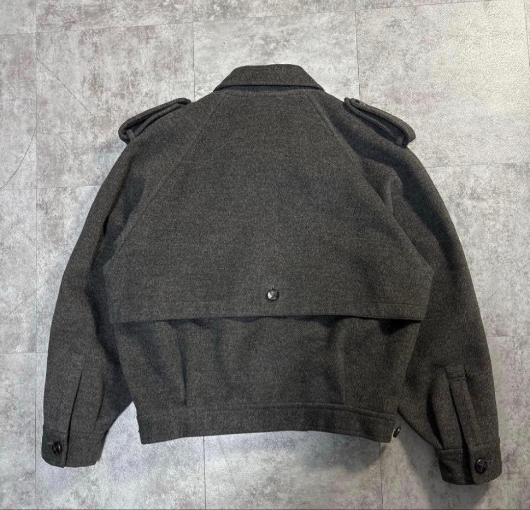 80's　vintage dior short wool bomber j