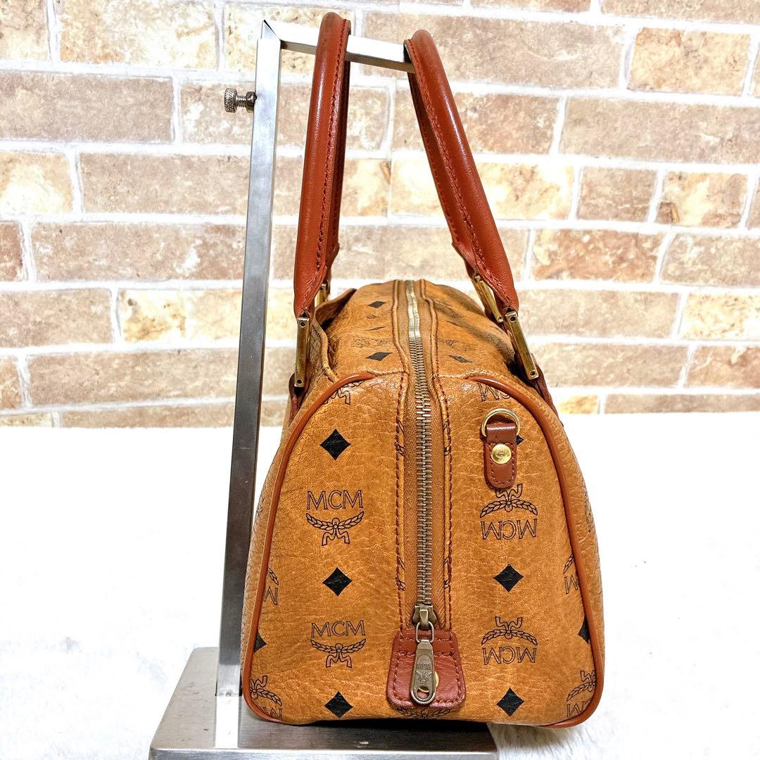 MCM エムシーエム ヴィセトス ミニボストンバッグ レザー 本革 ロゴ