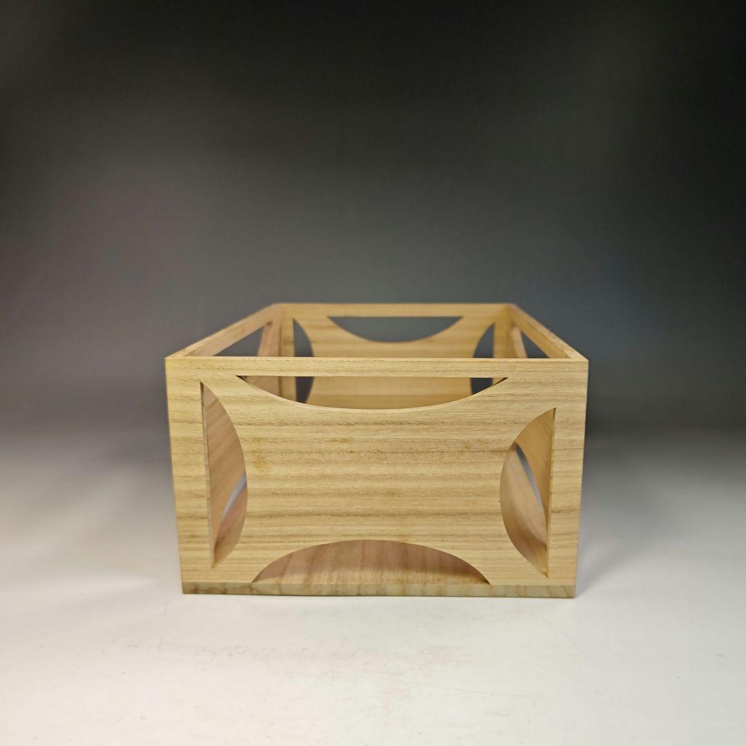 イ522 煙草盆『指物師　酒井柏水』『桐木地　糸巻莨盆　一双　共箱　』茶道具