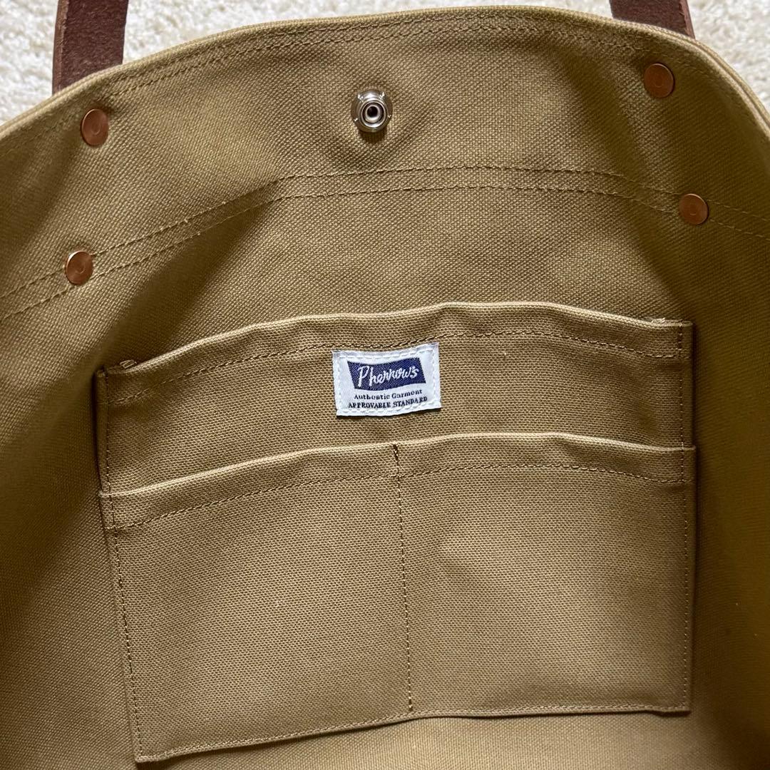 Pherrow's トートバッグ カーキ