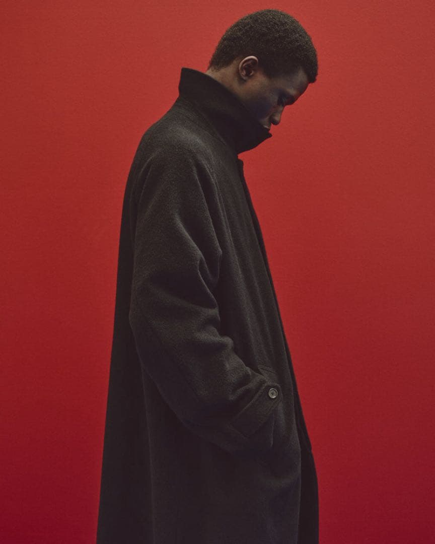 MARKAWERE ウールカシミヤナッピングワッシャー ウォークアバウトコート