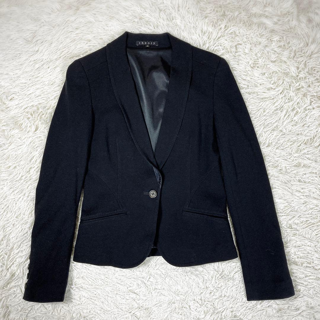 セオリー　セットアップスーツ　ストレッチ　フレア　ダークネイビー Mサイズ