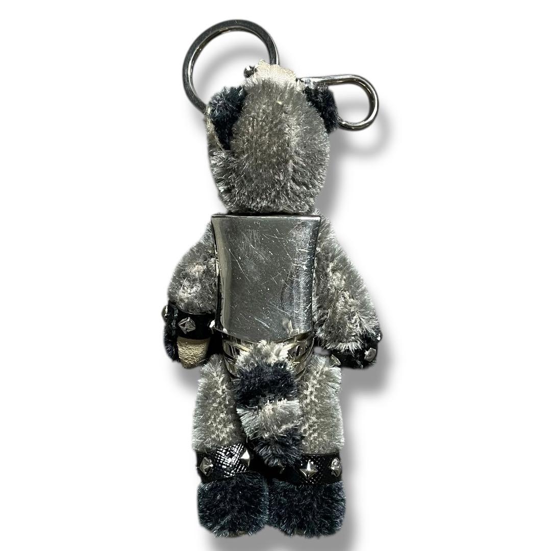 良品 PRADA プラダ ベア アライグマ キーホルダー メタル チャーム 希少