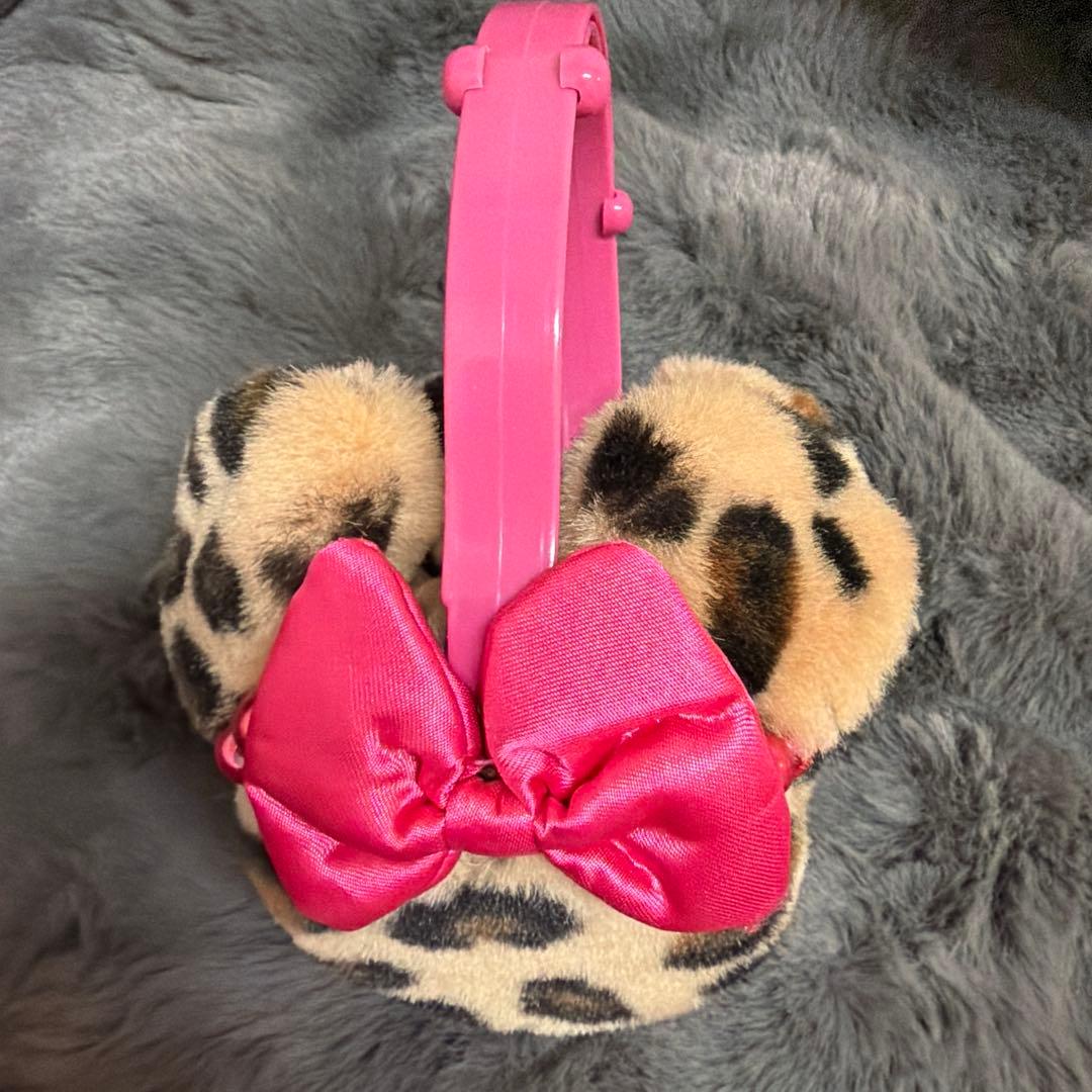 東京ディズニーリゾート ヒョウ柄 耳あて イヤーマフ ミニーちゃん