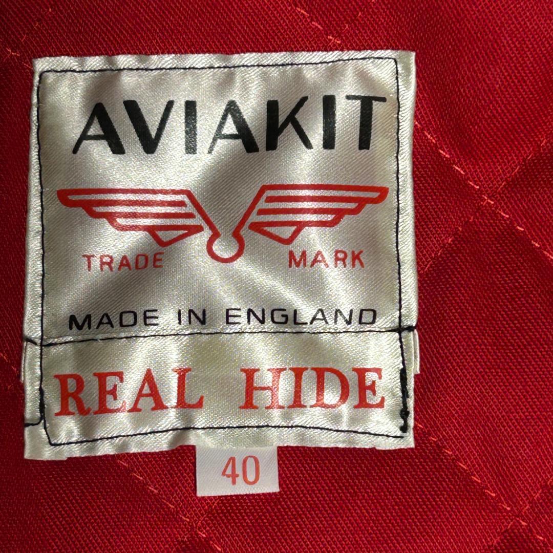 極美品　ルイスレザー　402　ライトニング　タイト　馬革　内ポケット付　黒　40