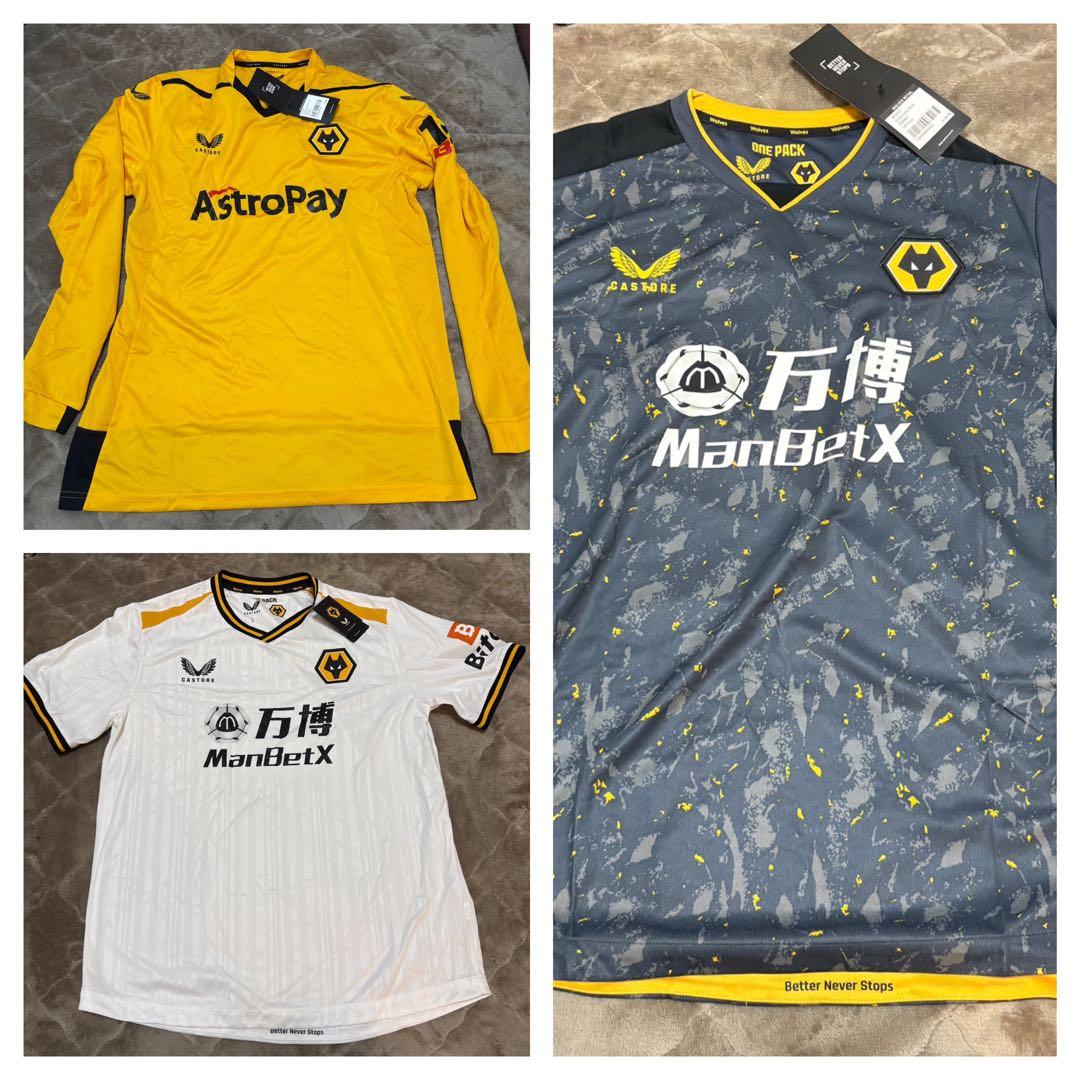 ウルヴァーハンプトン　ユニフォーム　3枚セット　正規品