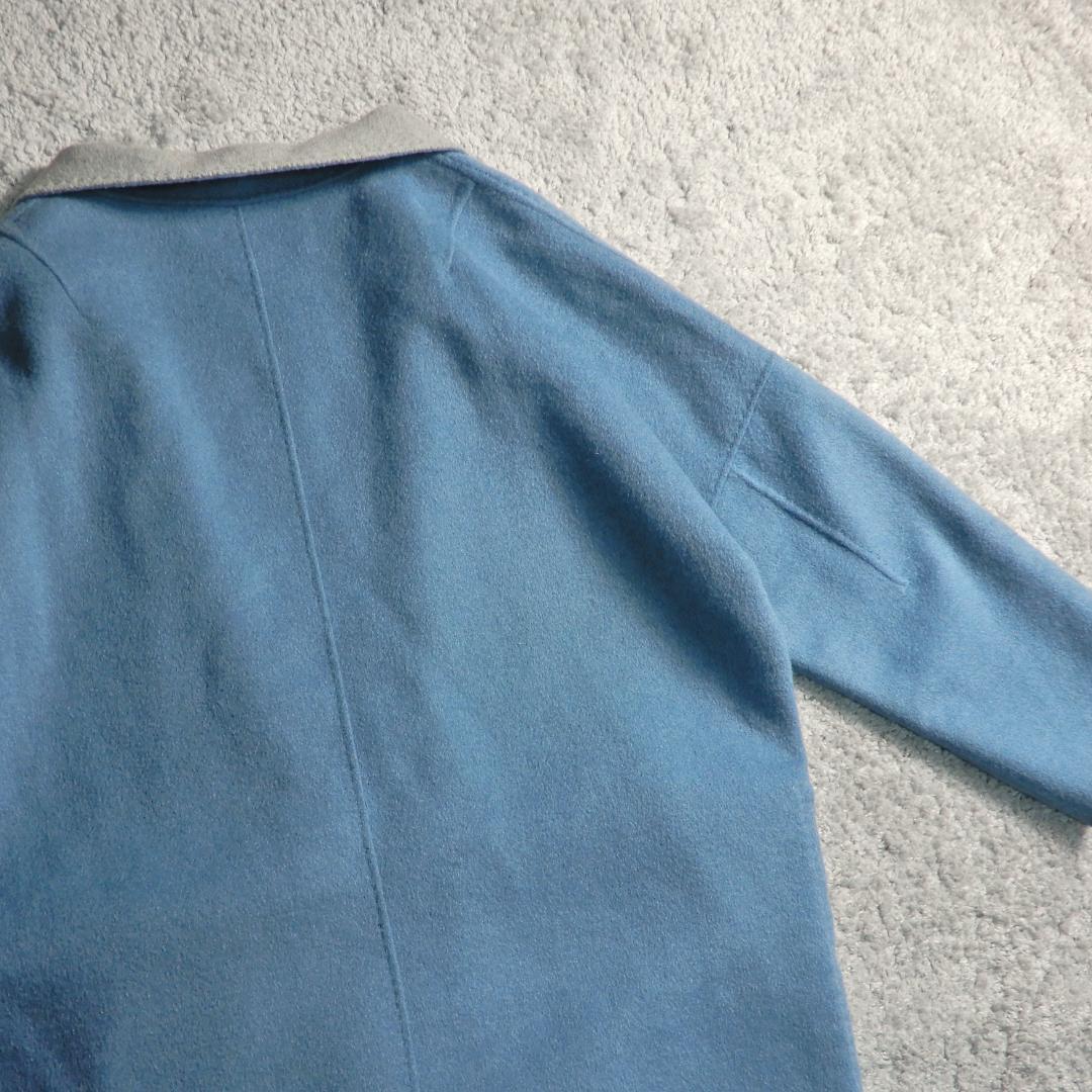 ミラオーウェン 接結 リバーシブル ウールブレンド ロングコート 0