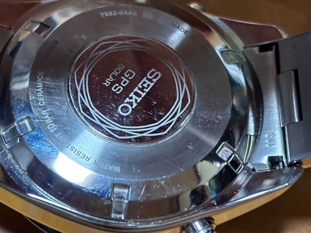 SEIKO ASTRON GPS SOLAR ブラック ゴールド【ジャンク】