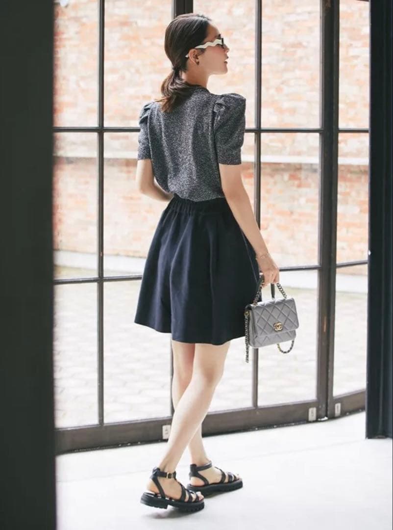 seventen by Miho Kawahito キュロットパンツ　ブラック