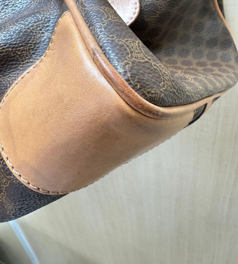 CELINE セリーヌ オールド マカダム柄 ボストンバッグ M14 南京錠付き