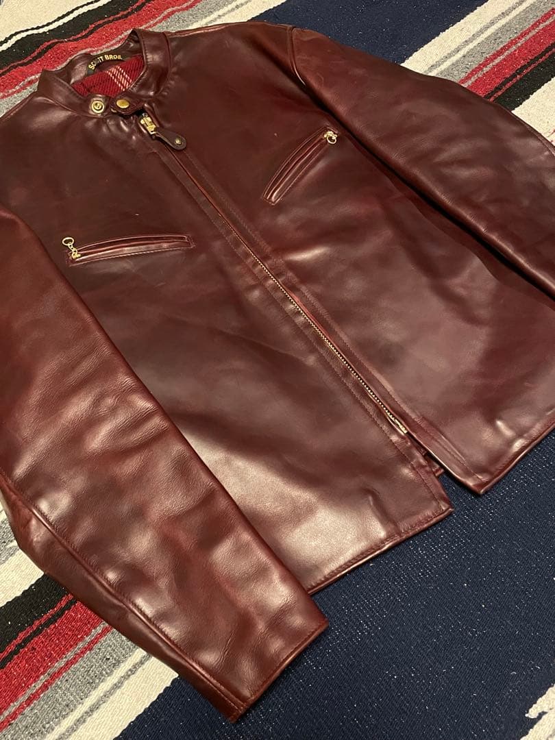 【激レア】Schott/641SXX/サイズ40/クロムエクセル/バーガンディ色