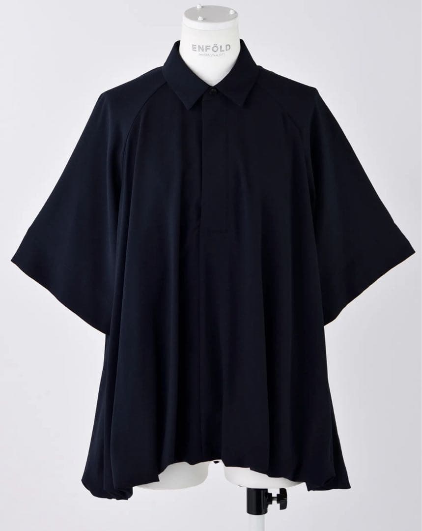 トップス ENFOLD balloon half sleeve blouse 38