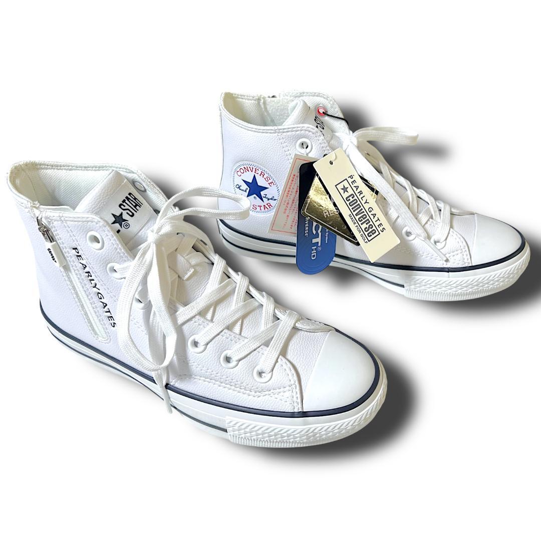 23cm パーリーゲイツ×コンバース 希少コラボ ゴルフシューズ スニーカー