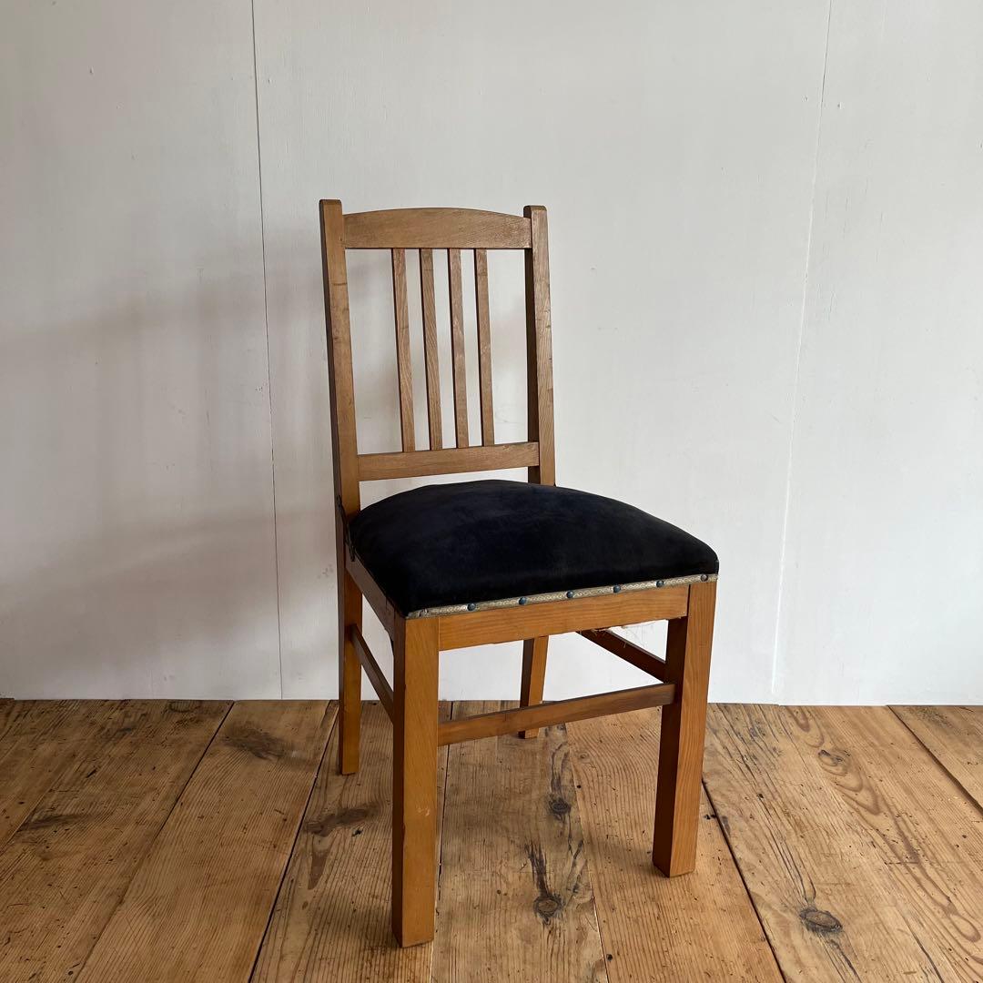 アンティーク 椅子 チェア モケット生地 z837