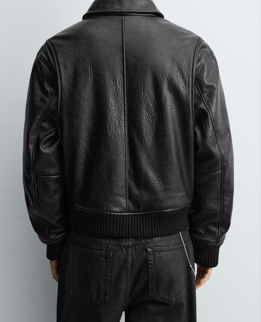 ZARAレザー ジャケット Lサイズ 黒