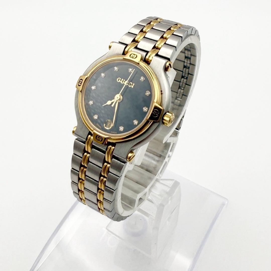 762☆超美品☆ GUCCI 9000L レディース 腕時計 ダイヤ 希少