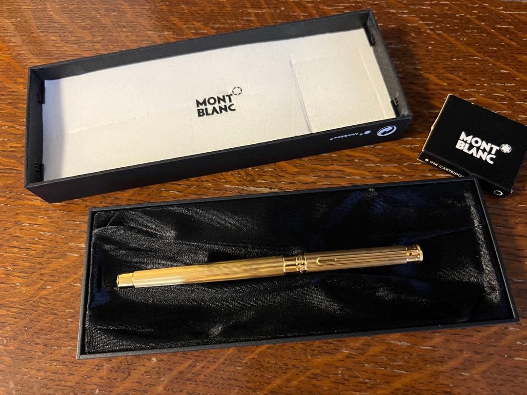 MONTBLANC 万年筆 ノブレス ゴールドプレート F (旧型)