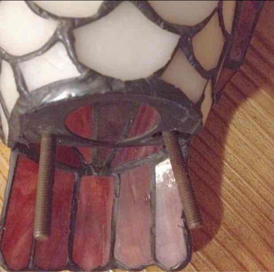 新品　高さ27cm ステンドグラスランプ　ふくろう　デスクランプ 卓上照明