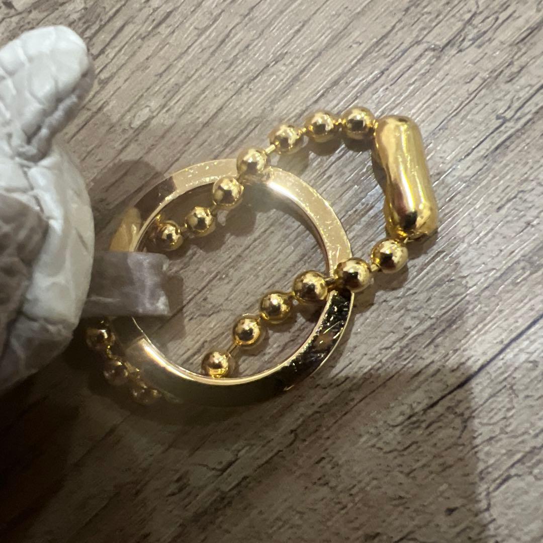 レザージュエルズ アリゲーター ベア チャームキーホルダー