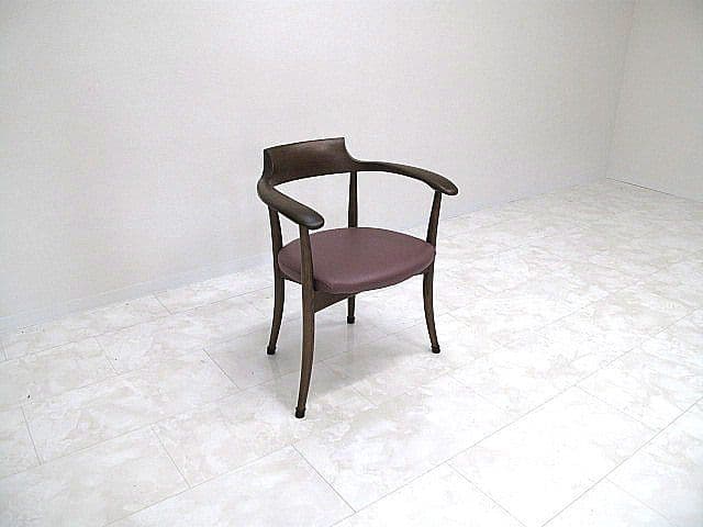 展示品　飛騨産業/キツツキ「クレセント」 アームチェア オーク無垢材　佐々木敏光