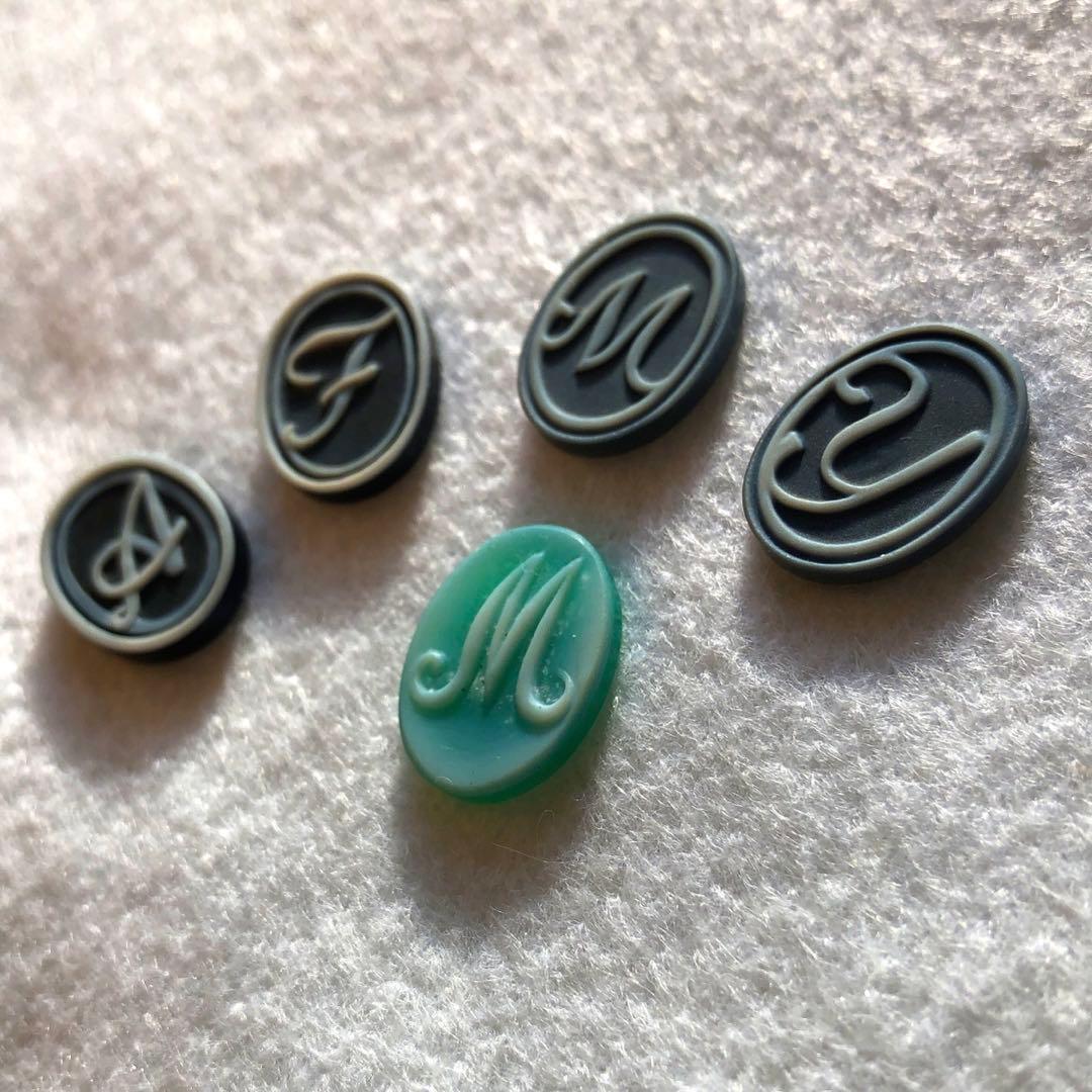 イニシャル・カメオ 5点セット