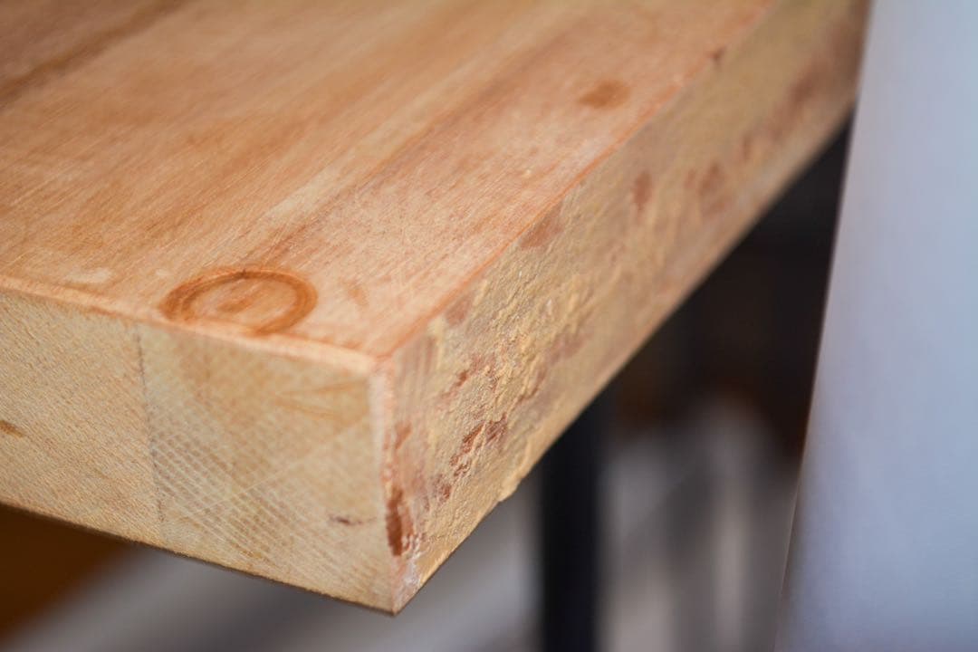 ハンドメイド カウンターテーブル アイアンウッド インダストリアル 机 家具