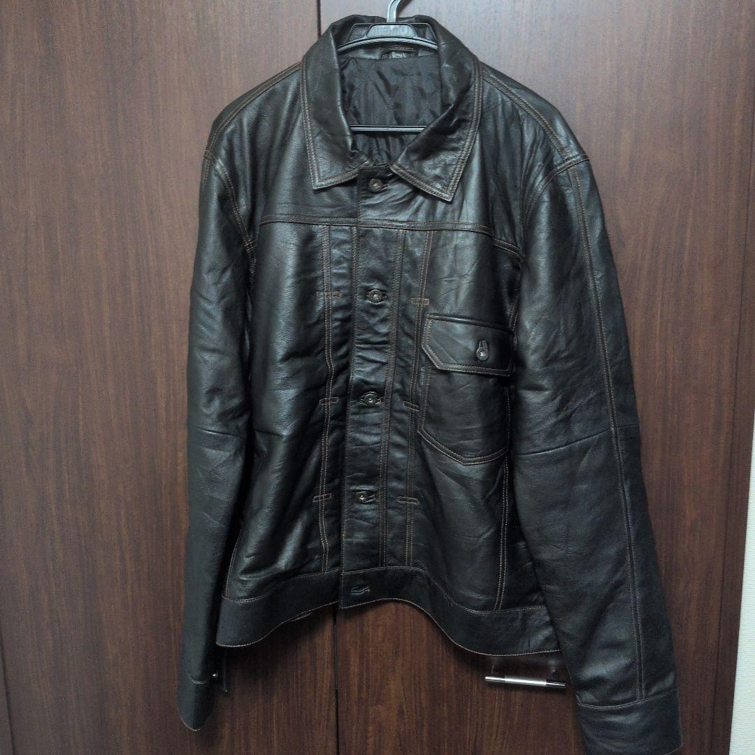 tak　リアルレザージャケット　リーバイス1stサンプリング　シンチバック