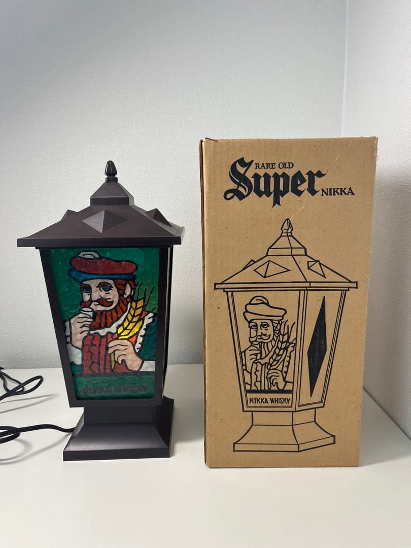 レア！　1970年代　ニッカウイスキー　ステンドランタン　卓上ランプ　昭和レトロ