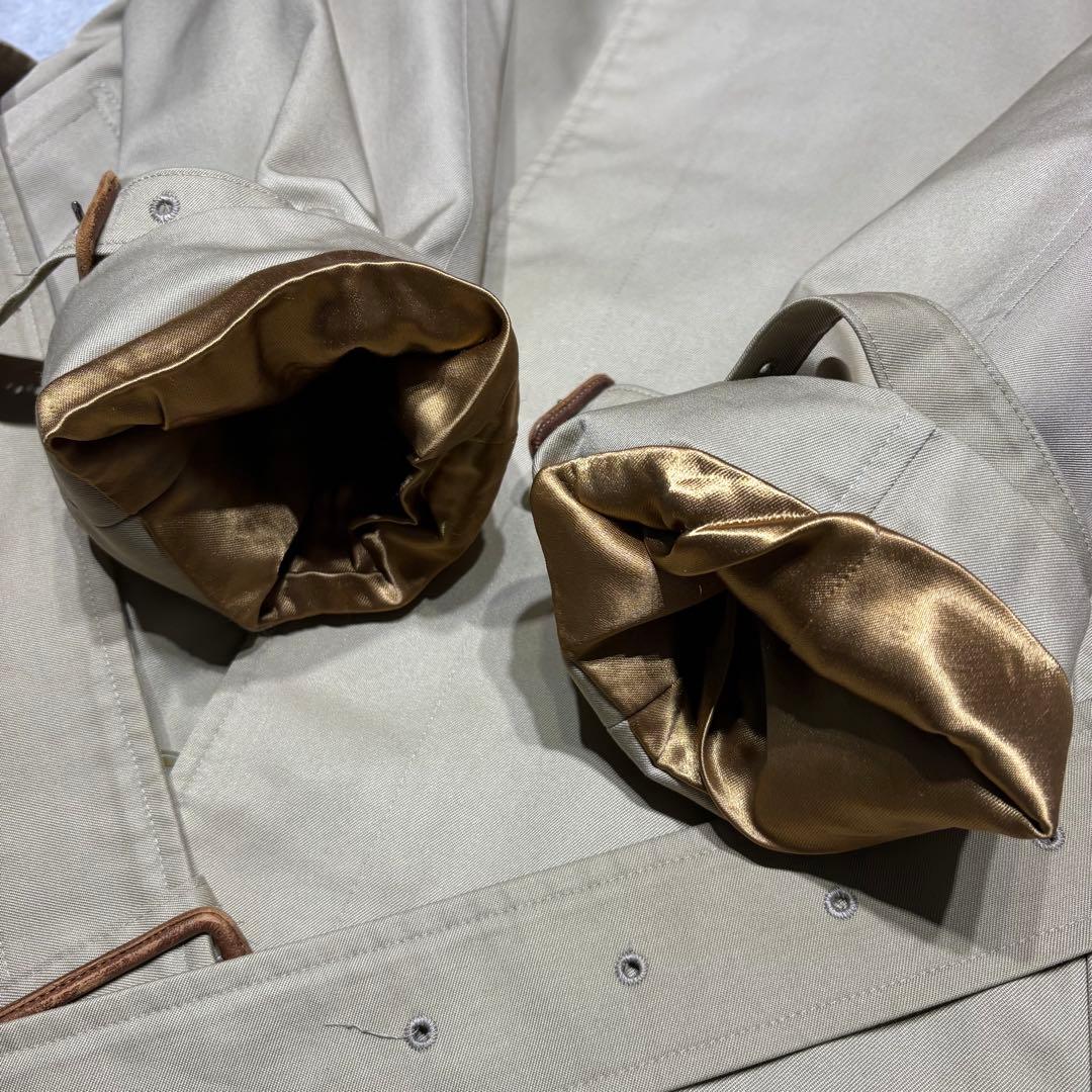 希少 美品 バーバリー シングル トレンチコート ライナー ベルト ベージュ