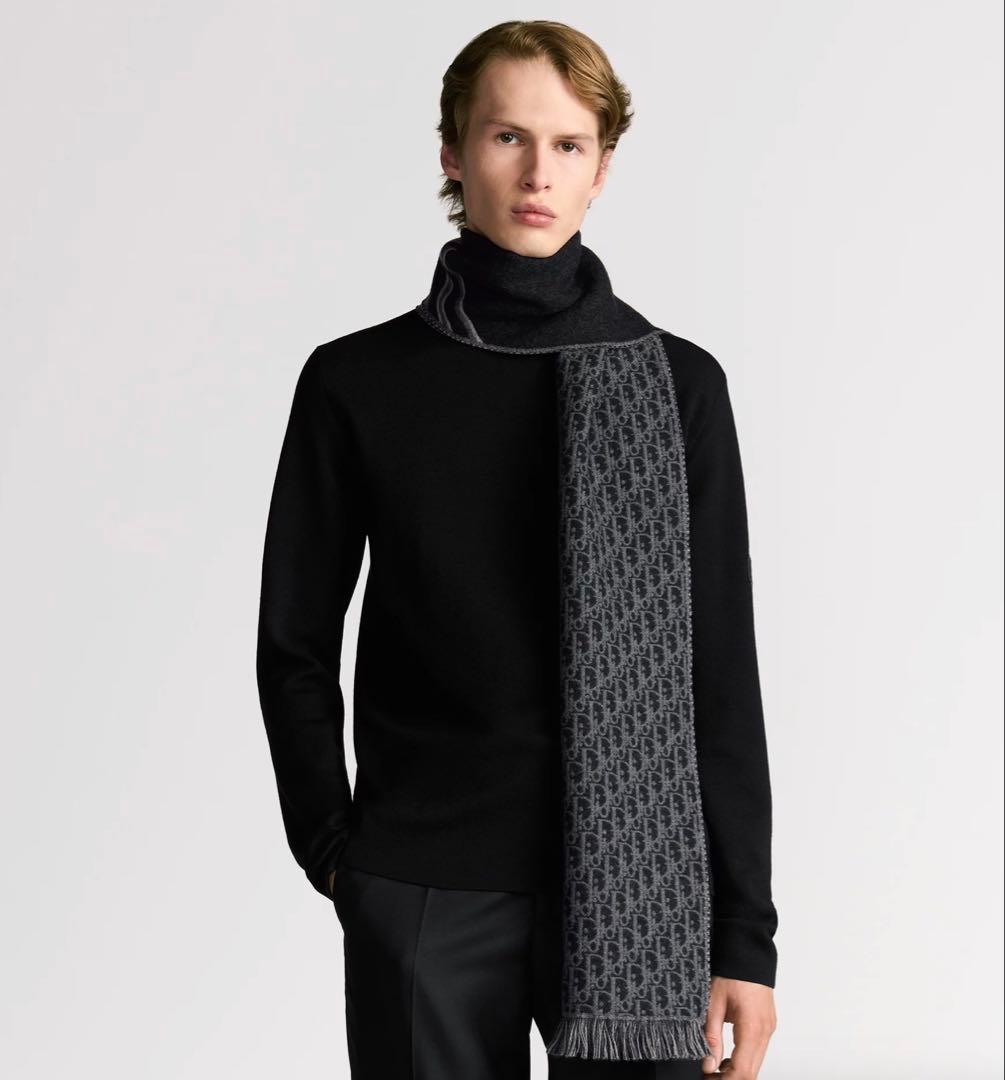 ディオール オブリーク ウール マフラー