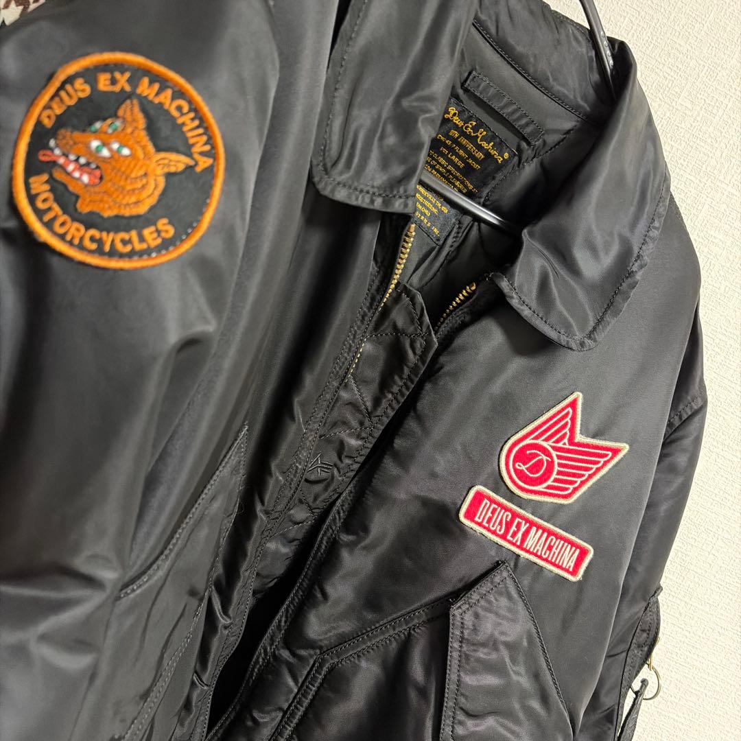 アルファ×デウスエクスマキナ 限定 コラボ フライトジャケット　Lサイズ】