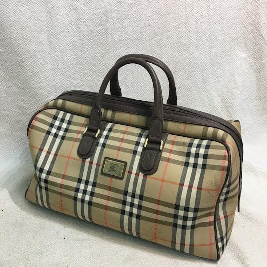 Burberrys バーバリー ボストン チェック柄 旅行鞄