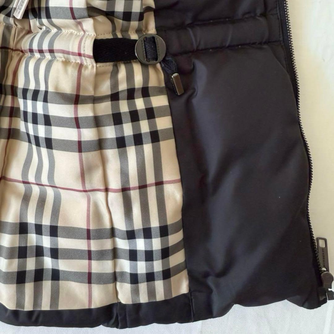 BURBERRY LONDON フォックスファーダウンベスト ブラック 38