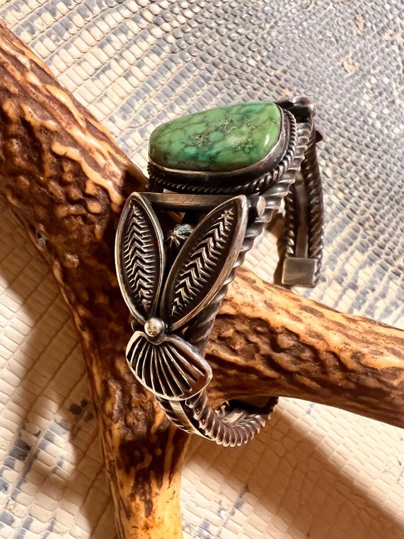 シルバーバングル ナバホ族 Gary Reeves 英書体サイン 初期タイプ