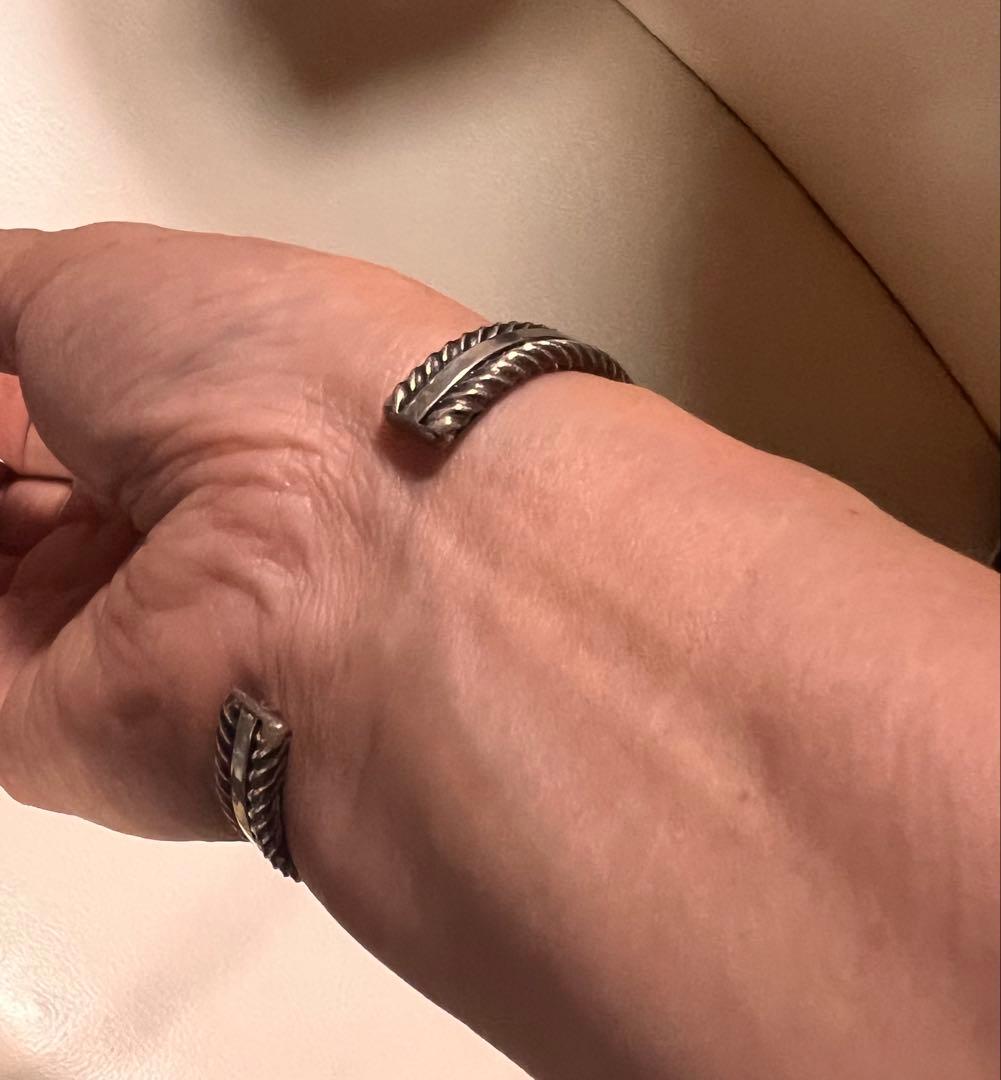 シルバーバングル ナバホ族 Gary Reeves 英書体サイン 初期タイプ