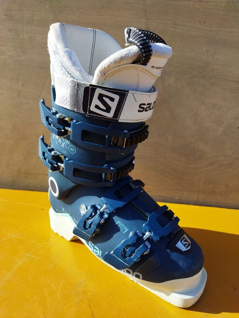 サロモン スキーブーツ 24.5cm 青系　X/MAX/W 90　女性用