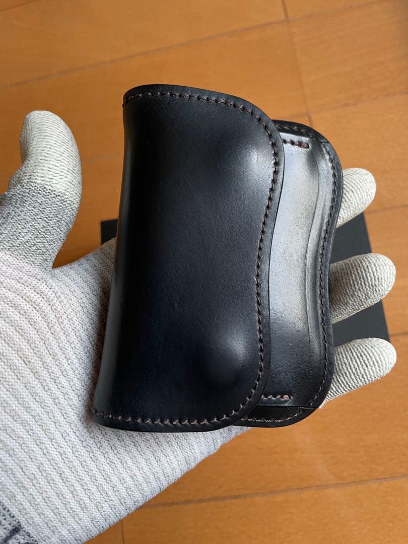 ラストクロップス　タング　シェルコードバン　ブラック　スタンプver