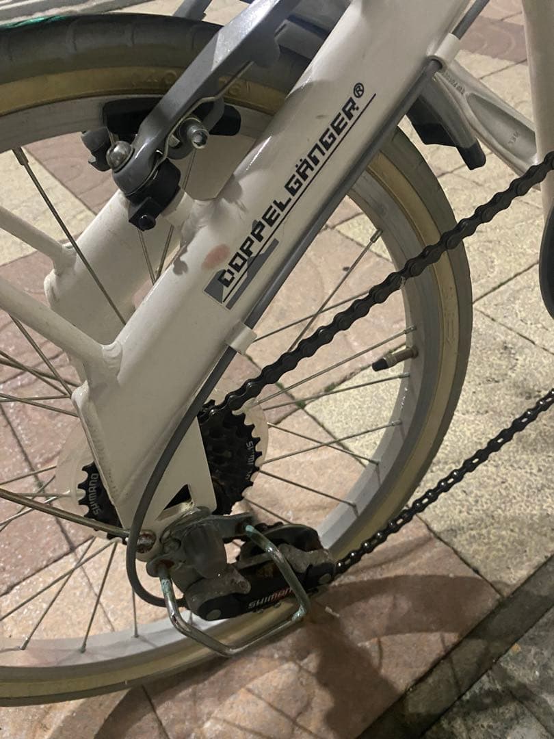 ドッペルギャンガー　20インチ 6段変速折り畳み自転車　301@F ホワイト