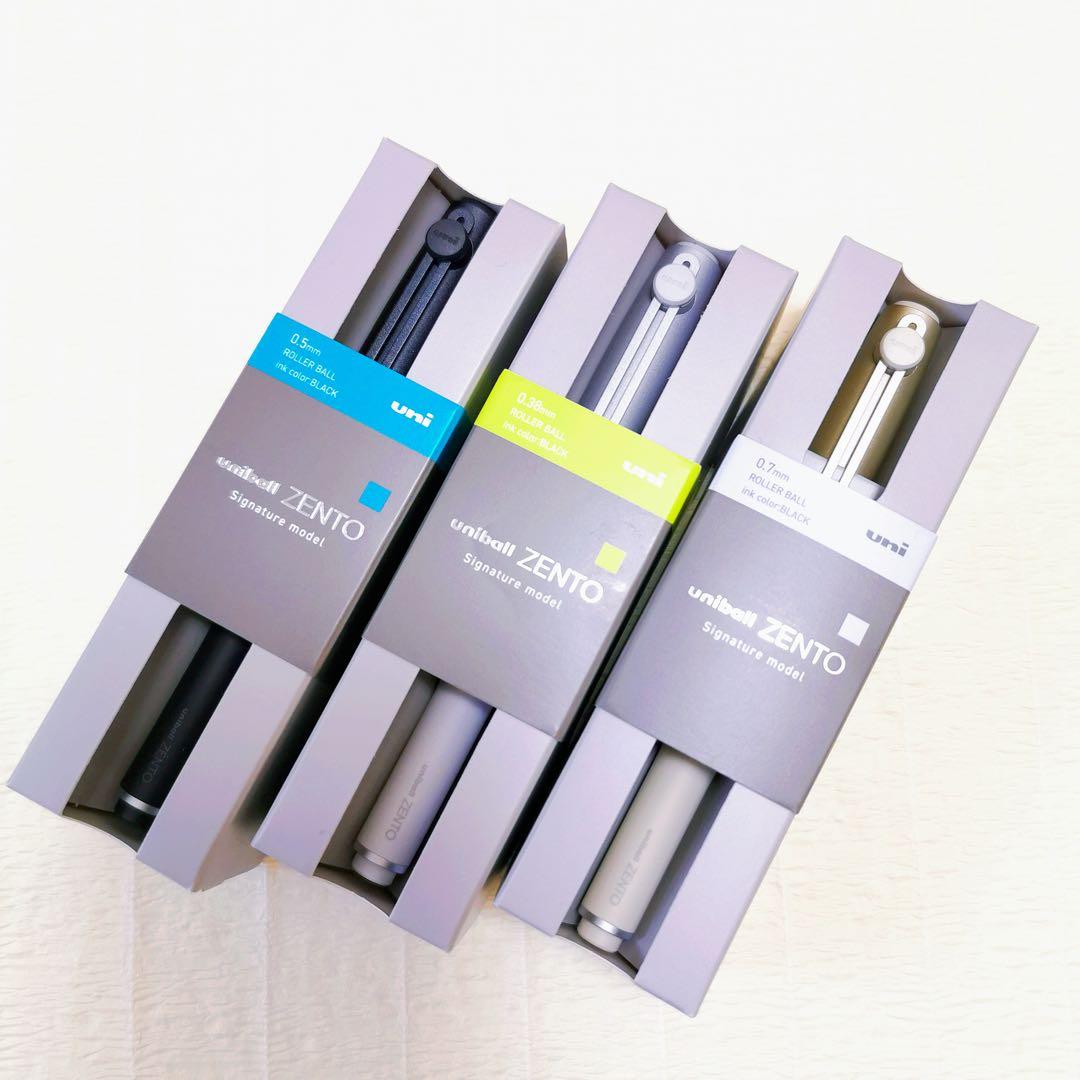 ✨ユニボールZENTOシグニチャーモデル0.38/0.5/0.7mm3本セット✨