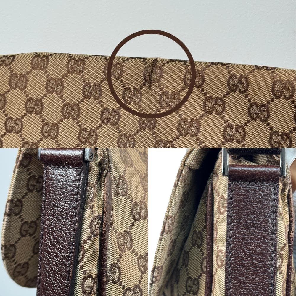 ち*ち様 【訳あり出品】GUCCI GG柄 メッセンジャーバッグ 114269