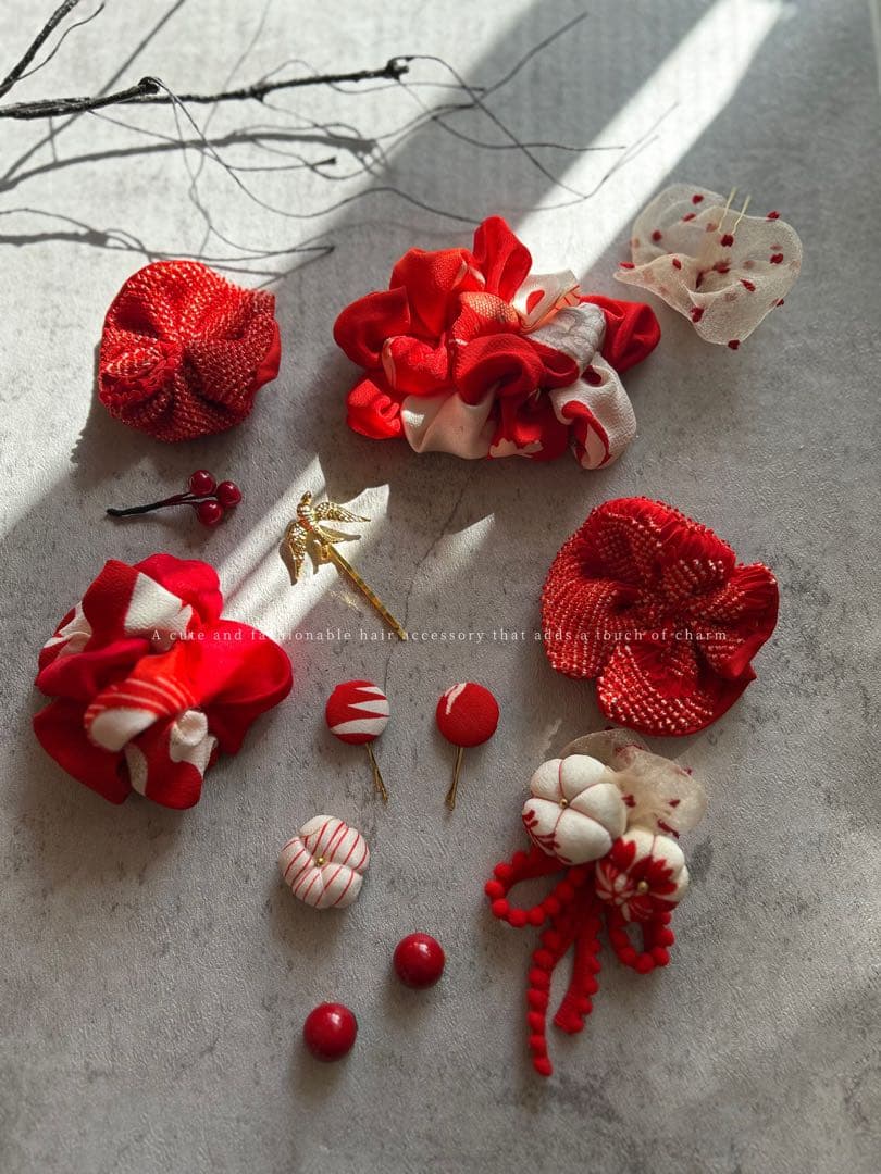 w*4様 七五三　七五三髪飾り　ヘッドドレス　着物髪飾り　リメイク髪飾り　043