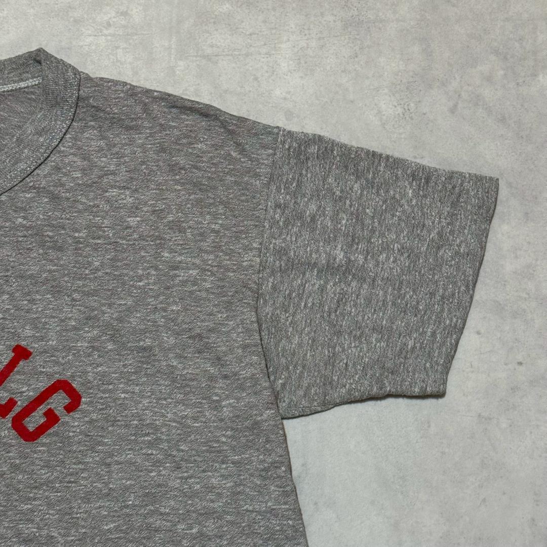 80s champion 霜降りグレー 三段プリント Tee L DM1323