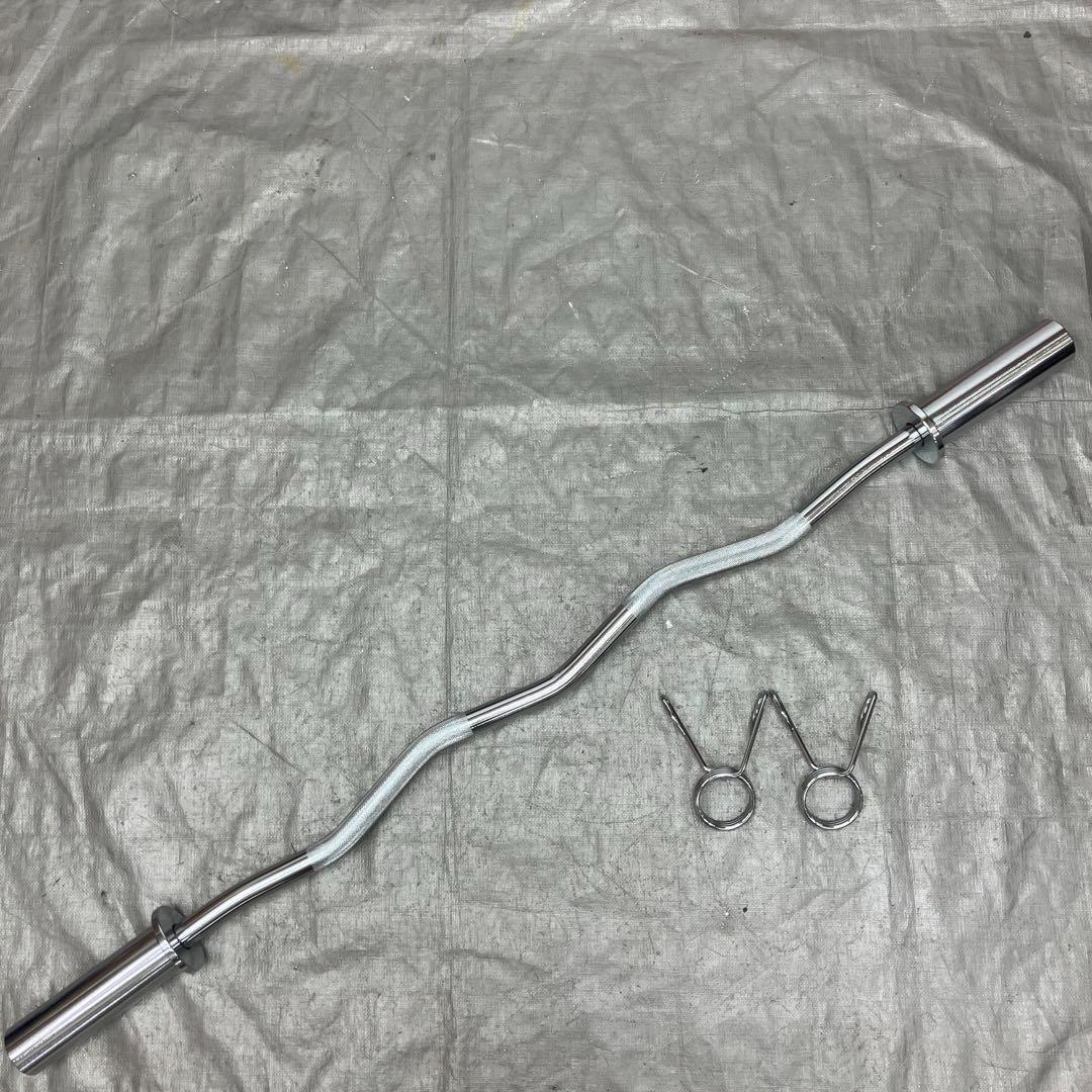 ぽん★ウエイトプレート110kg EZバー 180cmバーベル