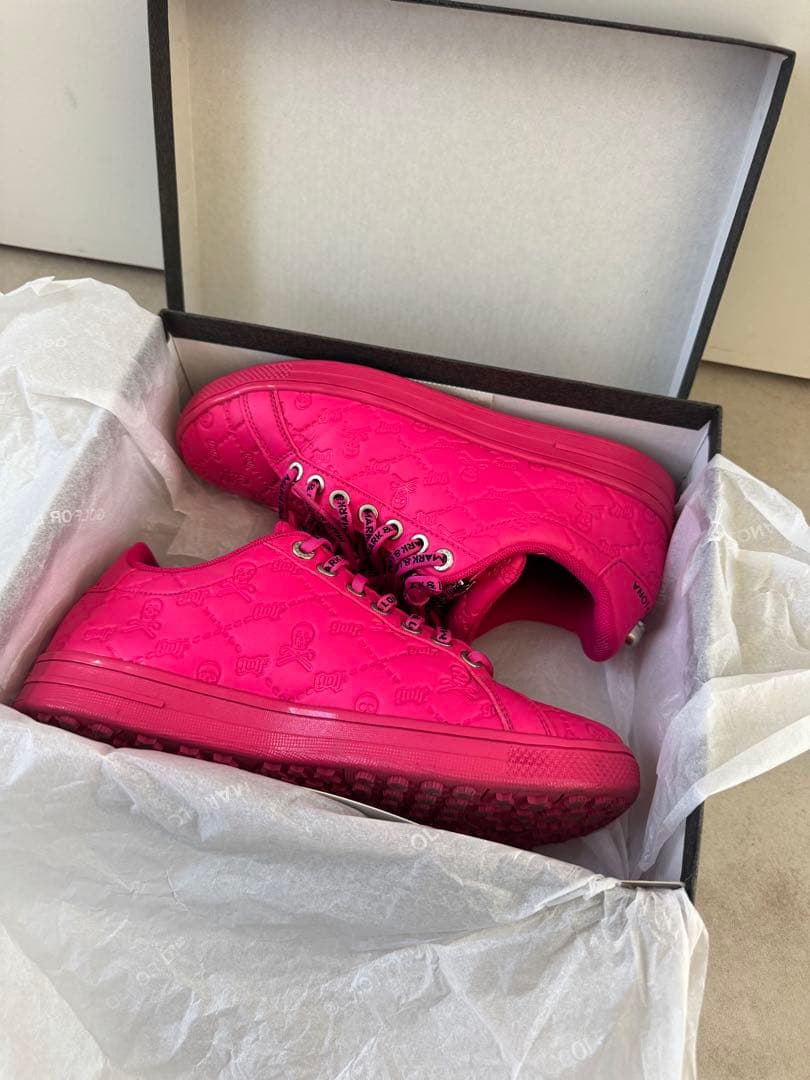 MARK＆LONA レディースゴルフシューズ 蛍光ピンク 25cm