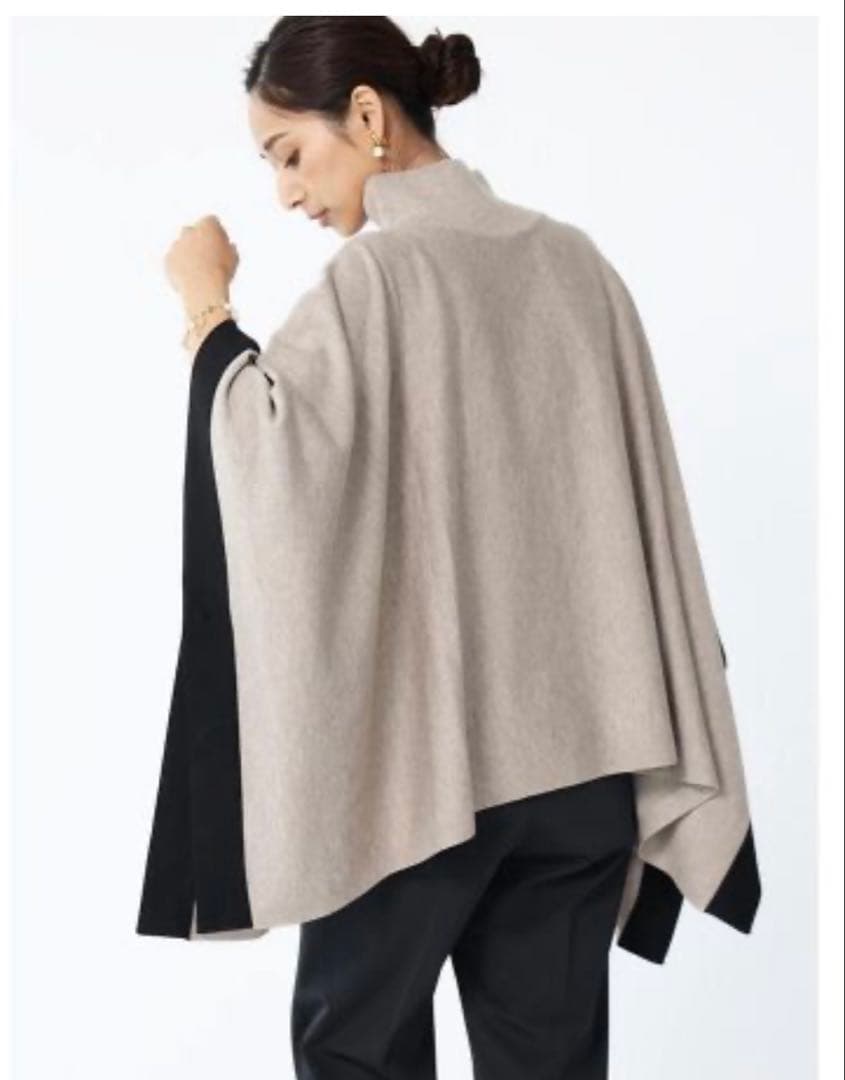 新品フェンネルFENNELハイネックニットポンチョ15000円SCOT CLUB