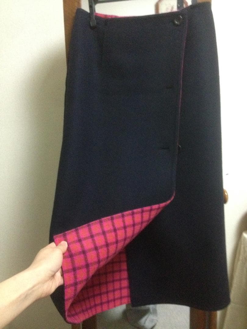 【超美品】値下げします！ＩＥＮＡ　Wフェイスリバーシブルスカート