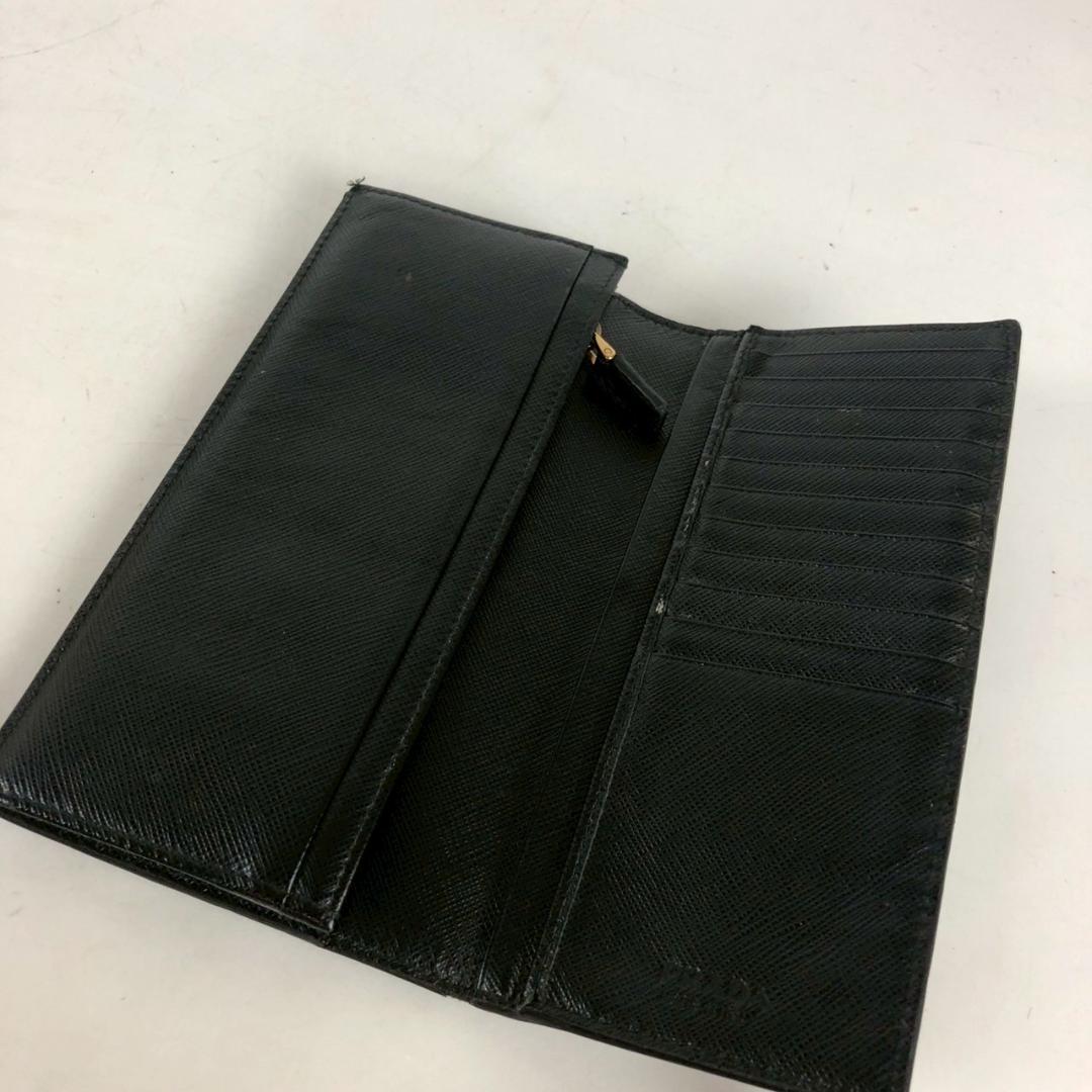 PRADA プラダ 長財布 ブラック 小物 メンズ ブランド