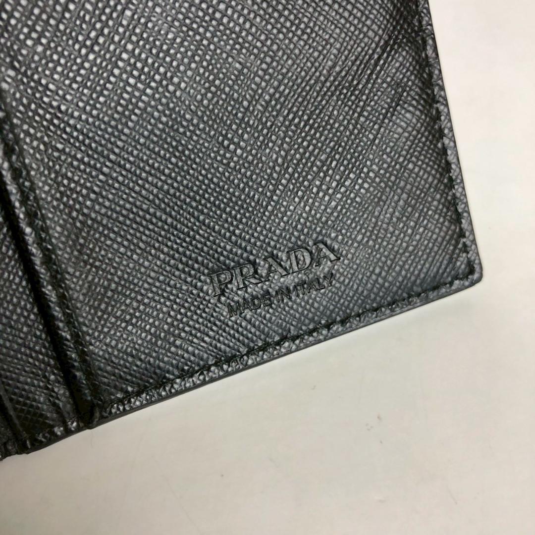 PRADA プラダ 長財布 ブラック 小物 メンズ ブランド